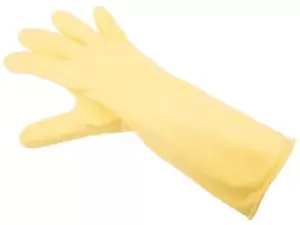 Marigold Yellow Latex Work Gloves, Size 8.5, Medium, 2 Gloves