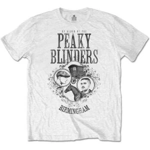 Peaky Blinders - Horse & Cart Mens Small T-Shirt - White