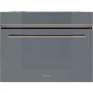 Smeg Linea SF4104WVCPS WiFi Connected Built In Compact Electric Single Oven with added Steam Function - Silver - A+ Rated