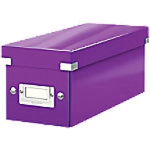 Leitz Click & Store CD or Media Storage Box Purple