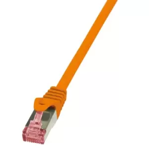 LogiLink 0.5m Cat.6 S/FTP networking cable Orange Cat6 S/FTP (S-STP)