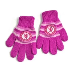 Chelsea Knitted Gloves Pink