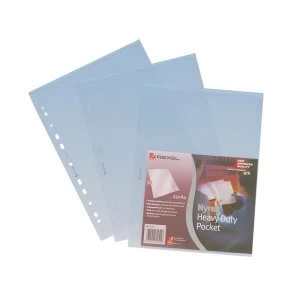 Rexel Nyrex A4 Heavy Duty Top Open Pockets Clear Pack of 25 Pockets
