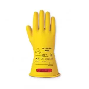 Ansell LOW VOLTAGE ELECTRICAL INSULATING GLOVE CLASS0 8 M ANRIG011YM