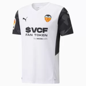 PUMA Valencia Cf Home Replica Mens Jersey 21/22 Shirt, White/Black, size Small, Clothing