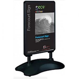 Stewart Superior Freestanding Pavement Sign A1 666 x 450 x 1220 mm Black