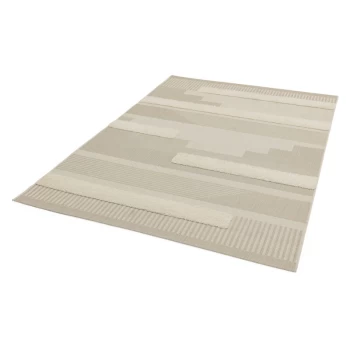 Monty MN06 Natural Cream Geometric 200cm x 290cm Rectangle - Beige and Ivory and Cream