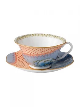Wedgwood Butterfly bloom teacup and saucer blue Blue