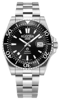 Roamer 986983 41 85 20 Premier Automatic (42mm) Black Dial Watch