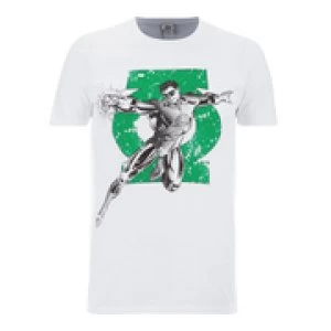 DC Comics Mens Green Lantern Punch T-Shirt - White