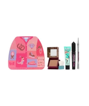 Benefit Winter Glammin' Volumising Mascara, Matte Bronzer, Eyebrow Pencil & Face Primer Gift Set