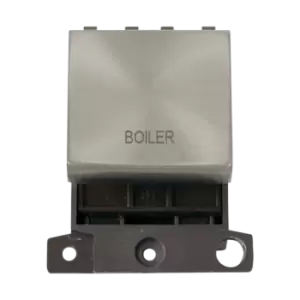 Click Scolmore MiniGrid 20A Double-Pole Ingot Boiler Switch Satin Chrome - MD022SC-BL
