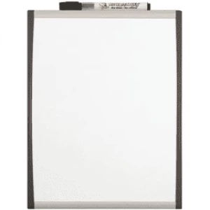Rexel Quartet Whiteboard with vaulted frame 28 x 21.5cm White