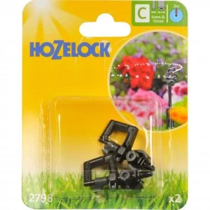 Hozelock CLASSIC MICRO 360° Mini Sprinkler 5/32" / 4mm Pack of 2
