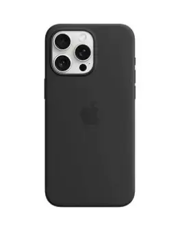 Apple iPhone 15 Pro Max Black Silicone Case With Magsafe