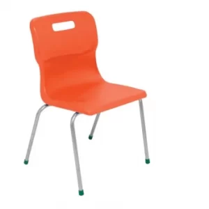 TC Office Titan 4 Leg Chair Size 5, Orange