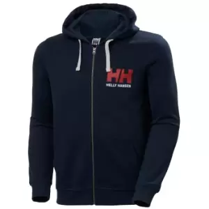 Helly Hansen Mens Hh Logo Full Zip Hoodie Navy XXL