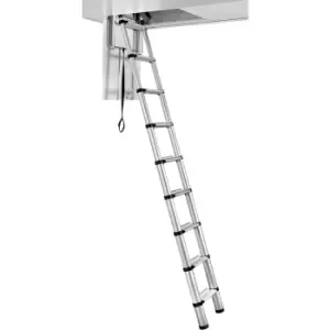 Compact Telescopic Loft Ladder - Grey