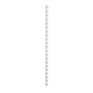 5 Star Office Binding Combs Plastic 21 Ring 65 Sheets A4 10mm White Pack 100