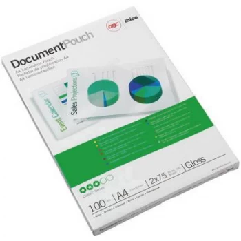 Original Acco GBC Laminating Pouch A4 150micron Pack of 25 3740489