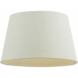 16' Inch Round Tapered Drum Lamp Shade Ivory Linen Fabric Cover Simple Elegant