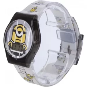 Childrens Character Despicable Me 3 Printed Strap LCD Watch