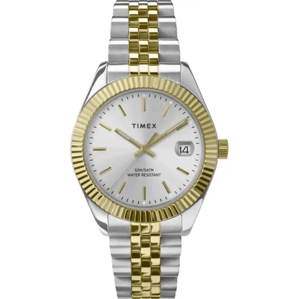 Timex Watches Ladies Legacy Silver-Tone Watch TW2W49700
