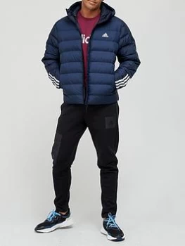 adidas Itavic Quilt Hood Jacket - Navy, Size 2XL, Men