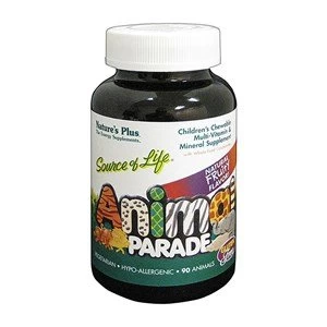 Natures Plus Source of Life Animal Parade Assorted Chewables 180 Tabs
