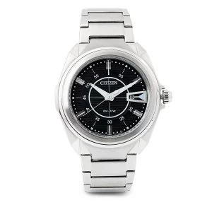 Citizen Eco-Drive Mens Stainless Steel Watch AW1020-53E