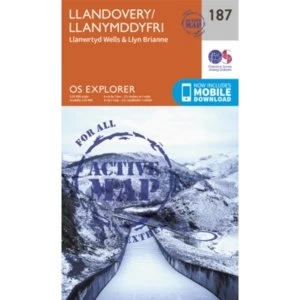 Llandovery, Llanwrtyd Wells and Llyn Brianne by Ordnance Survey (Sheet map, folded, 2015)