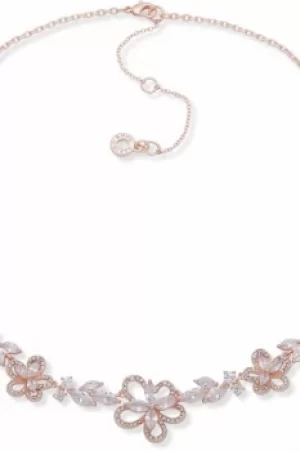 Ladies Anne Klein Jewellery East Splendor Flower Rose Gold Necklace 60538370-5ZU