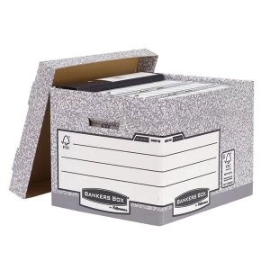 Bankers Box by Fellowes System Storage Box Foolscap FSC Ref 00810 FF