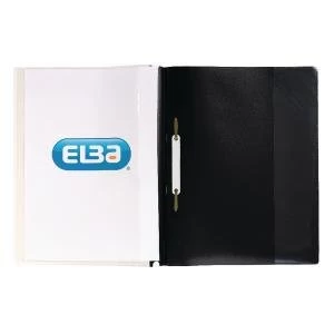 Elba Pocket Report File A4 Black Pack of 25 400055036