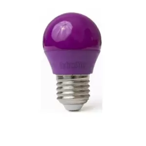 4W Purple LED Golf Ball Modern Coloured Light Bulb E27