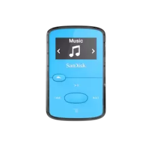 SanDisk Clip Jam MP3 Player 8GB, Blue - SDMX26-008G-E46B