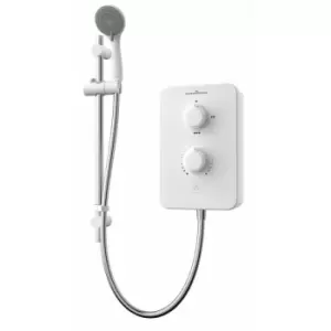 GSD105 Duo 10.5kw Electric Shower White Chrome SE CSE - Gainsborough