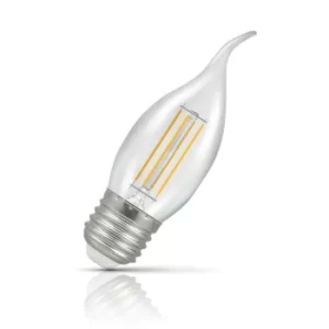 Crompton Candle LED Light Bulb Bent Tip E27 5W (40W Eqv) Warm White
