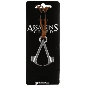 Assassins Creed Brown Necklace Cord With Metal Symbol Logo