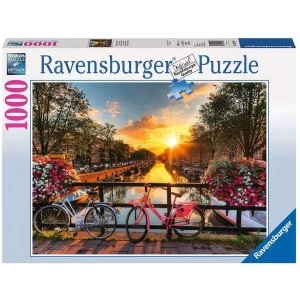 Bicycles in Amsterdam Jigsaw Puzzle - 1000 Pieces