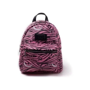 Disney - Cheshire Cat All-Over Print Womens Backpack Backpack - Pink/Black