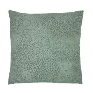Paoletti AOP Cheetah Cushion - Sage PF