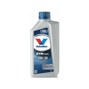 0w30 Fully Synthetic SynPower ENV C2 0W30 1 Litre Engine Oil - 872518 - Valvoline
