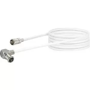 Schwaiger MiniD@t - F-Quick, M/M, 3m coaxial cable White