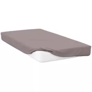 Belledorm 400 Thread Count Egyptian Cotton Fitted Sheet (Single) (Pewter) - Pewter