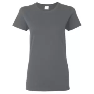 Gildan Ladies/Womens Heavy Cotton Missy Fit Short Sleeve T-Shirt (2XL) (Dark Heather)