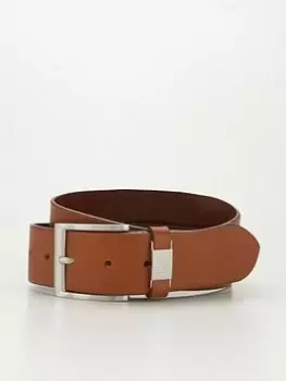 BOSS Connio Leather Belt - Tan, Size 85 Cms, Men