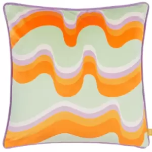 Amelie Waves Cushion Multicolour, Multicolour / 43 x 43cm / Polyester Filled