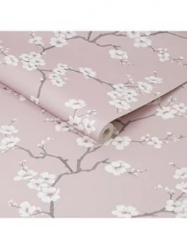 Fresco Apple Blossom Wallpaper - Pink