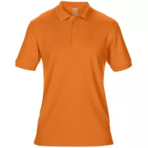 Gildan Mens DryBlend Adult Sport Double Pique Polo Shirt (S) (Safety Orange)